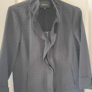 NEW Without Tags Lafayete 148 New York 2 Piece Women Skirt Suit Size 16 Black